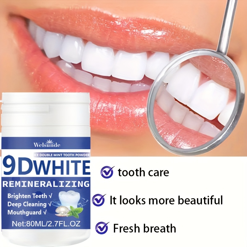 Teeth Whitening Ulta - 9D White Remineralizing Hydroxyapatite Tooth Powder,
