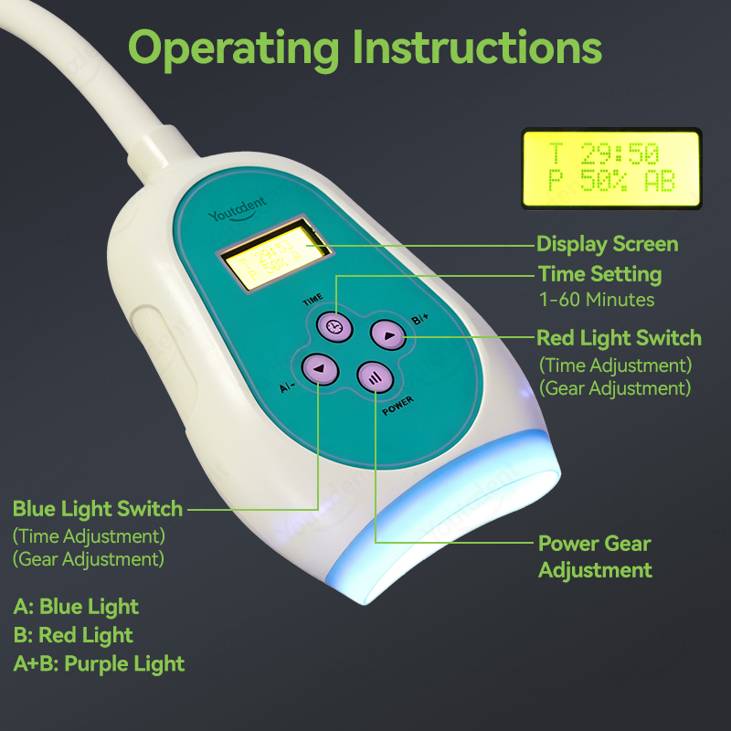 50W Dental Touch Screen 3 Colo - Teeth Whitening Express 评论和价格