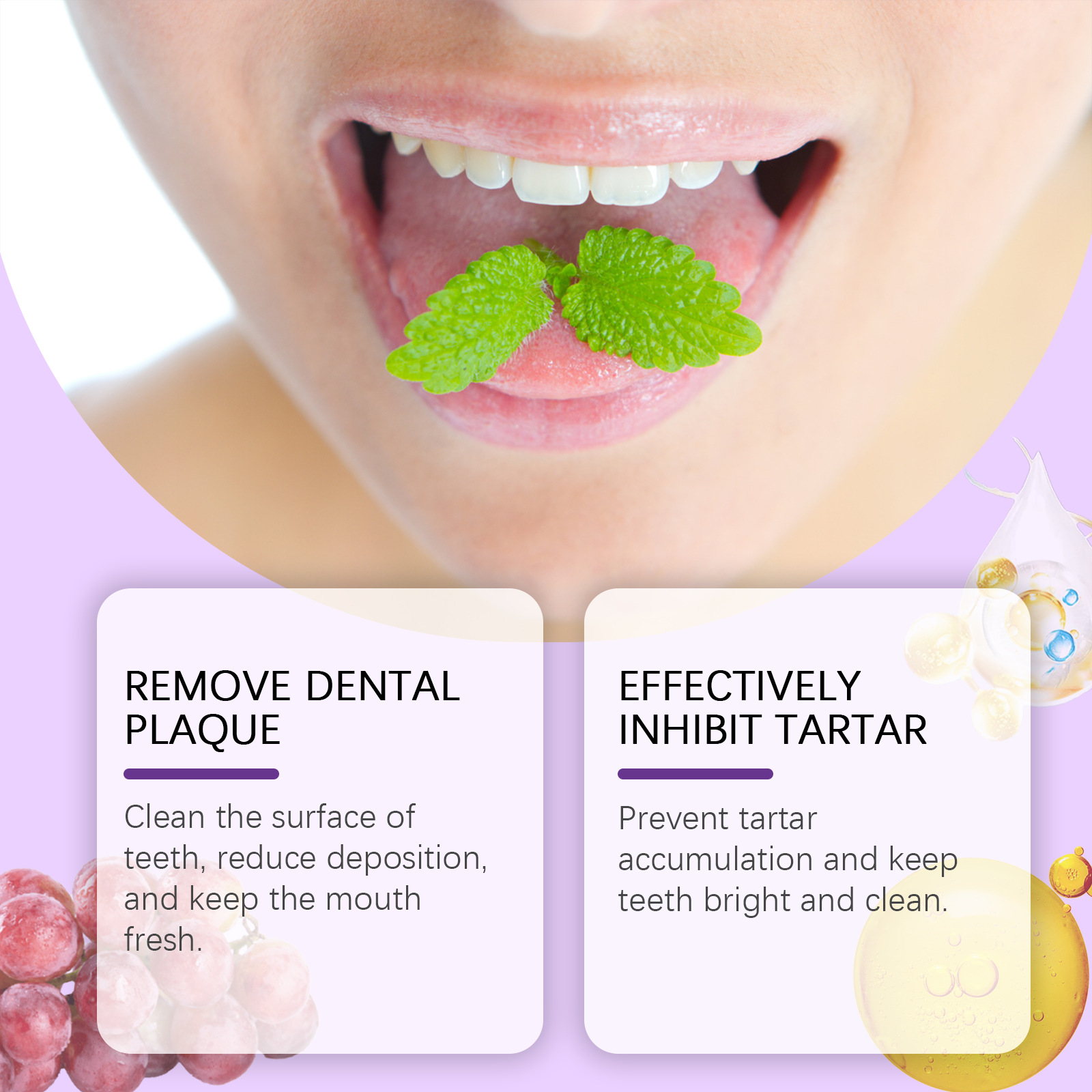 Grape Teeth Whitening Toothpas - Teeth Whitening Yellow Teeth 评论和价格