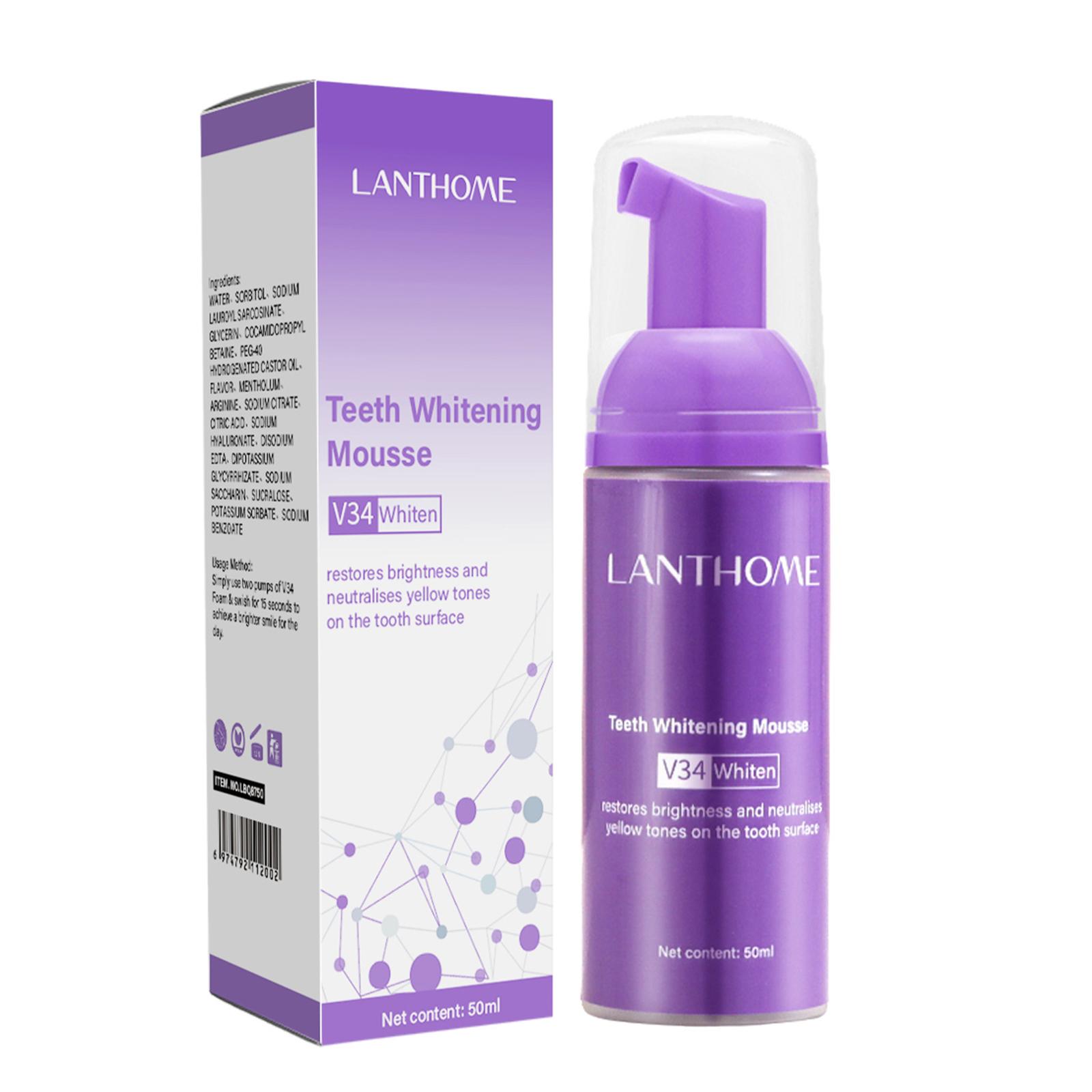 V34 Mousse Teeth Cleaning Toot - Teeth Whitening Yellow Teeth 评论和价格
