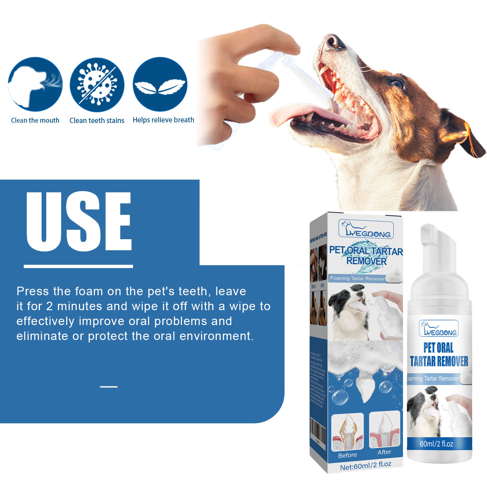 Yegbong Pet Tartar Remover Cle - Teeth Whitening Yellow Teeth 评论和价格