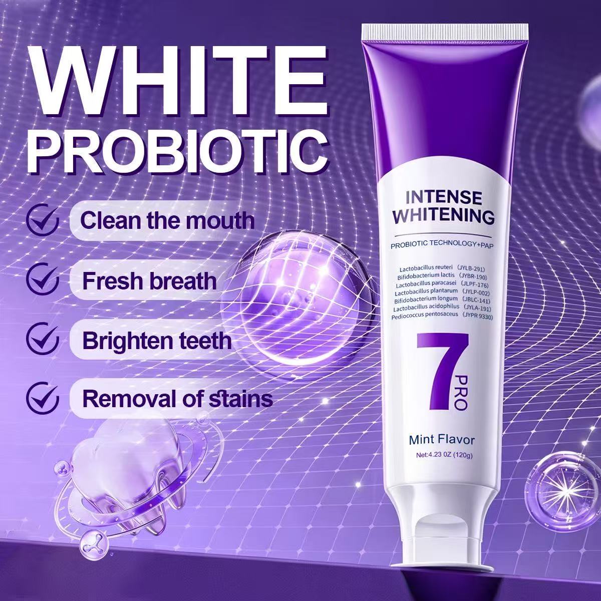 7-Pro Probiotic Whitening Toot - Teeth Whitening Treatment 评论和价格