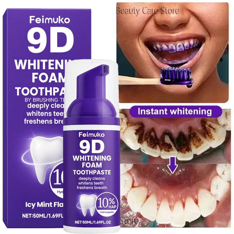 9D Purple Teeth Whitening Toot - Teeth Whitening Yellow Teeth 评论和价格