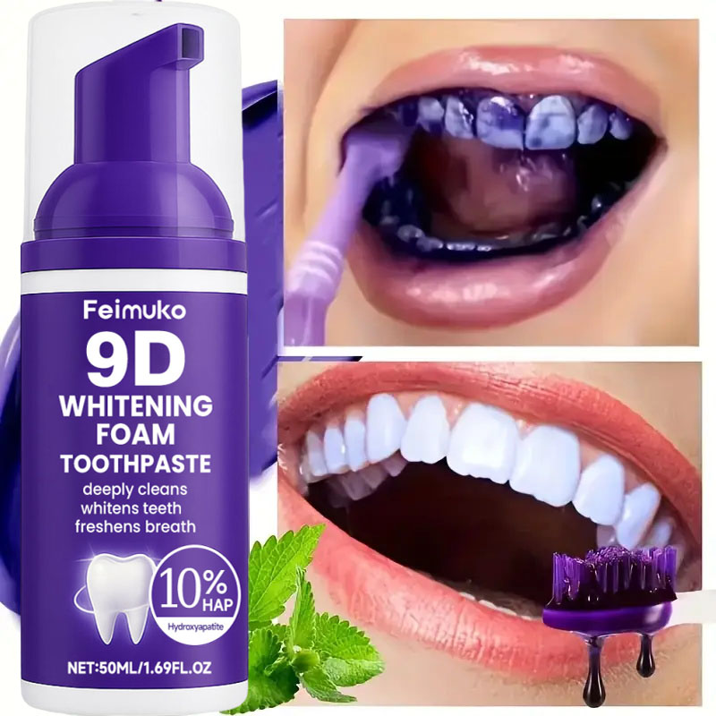 9D Purple Teeth Whitening Toot - Teeth Whitening Yellow Teeth 评论和价格