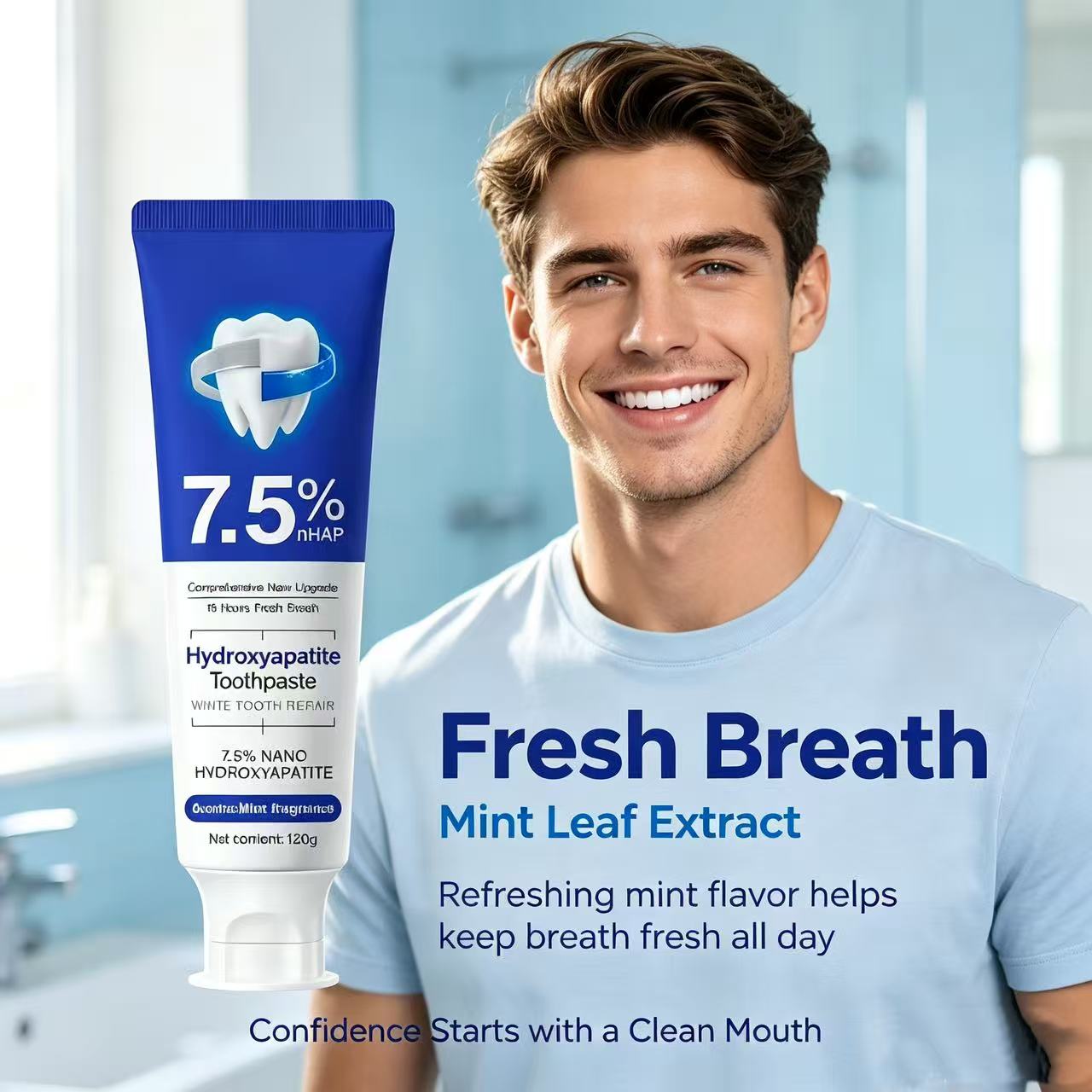 7.5%Nano Hydroxyapatite Toothp - Teeth Whitening Yellow Teeth 评论和价格