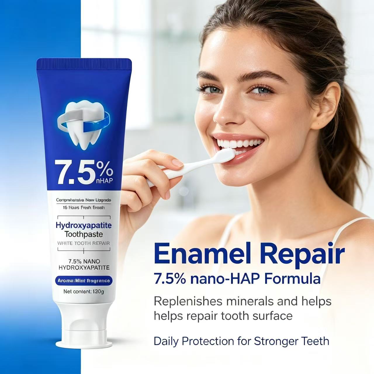 7.5%Nano Hydroxyapatite Toothp - Teeth Whitening Yellow Teeth 评论和价格