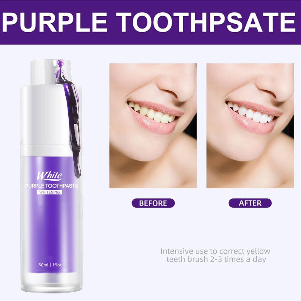 Purple Whitening Toothpaste 30 - Teeth Whitening Treatment 评论和价格