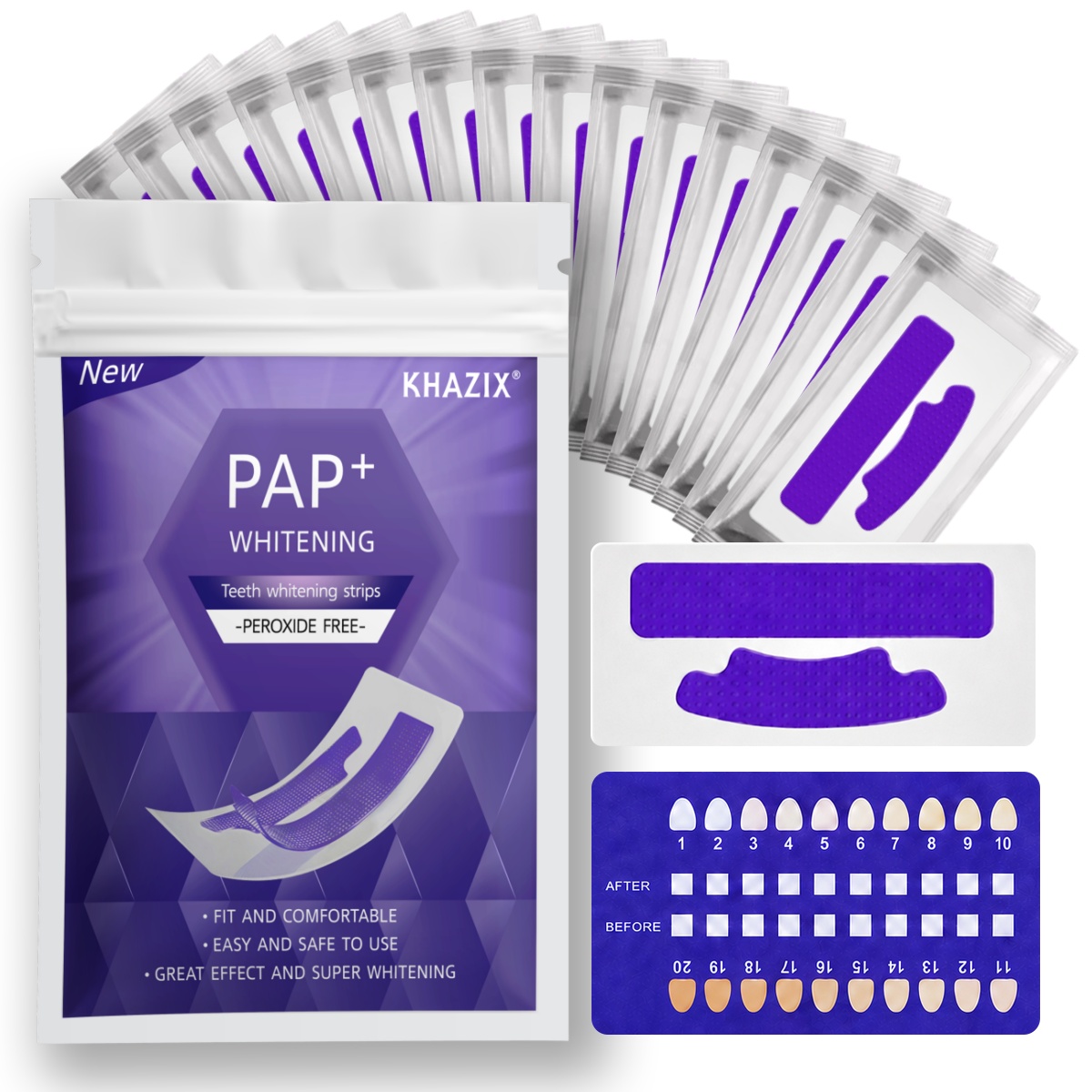 7 pairs Teeth Whitening Strips - Teeth Whitening Street 评论和价格