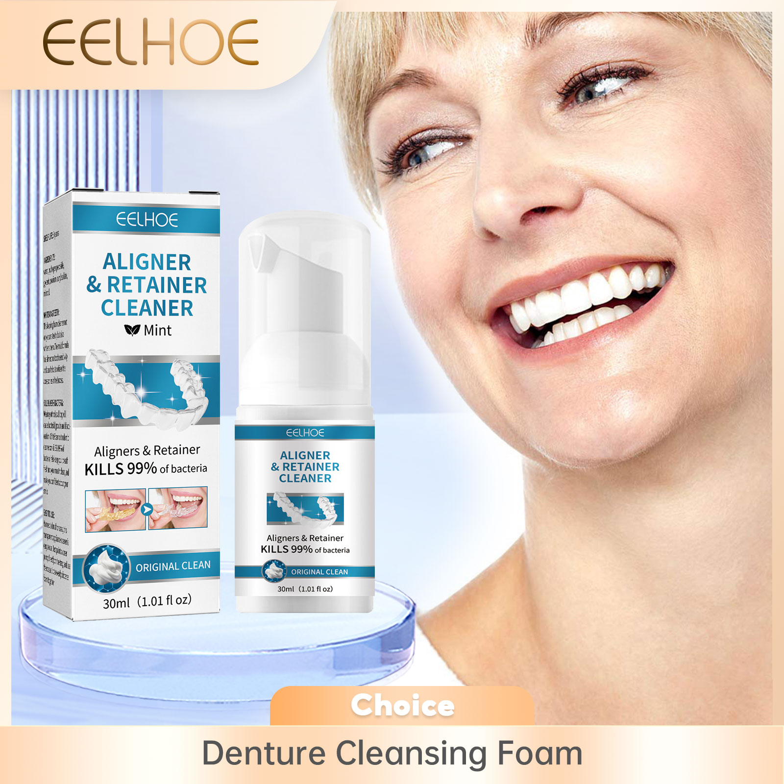 Aligner Denture Cleaner Foam D - Teeth Whitening Treatment 评论和价格