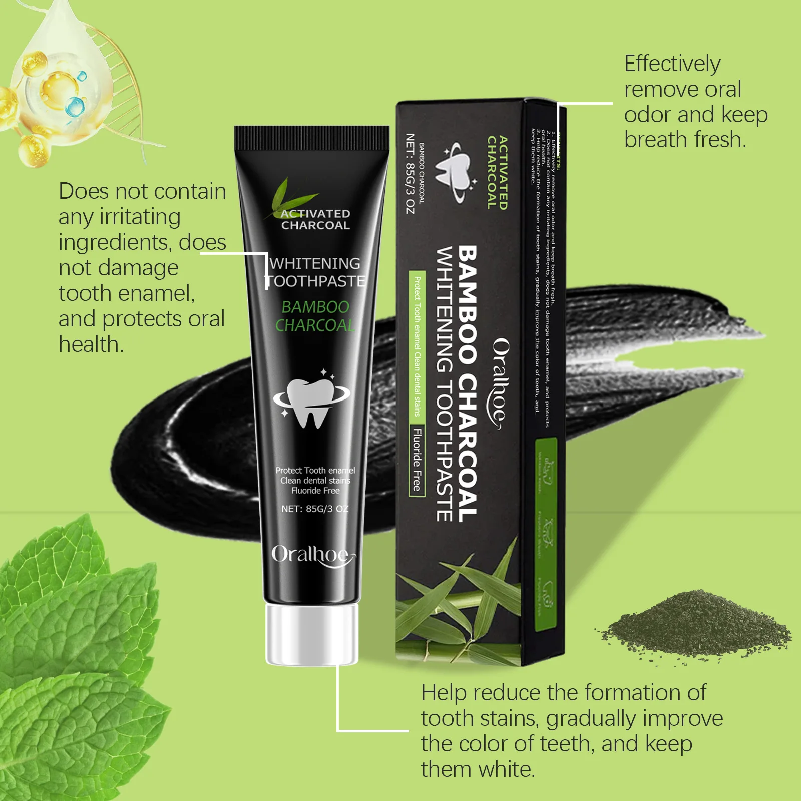 Whitening Toothpaste Adsorb Ba - Teeth Whitening Yellow Teeth 评论和价格