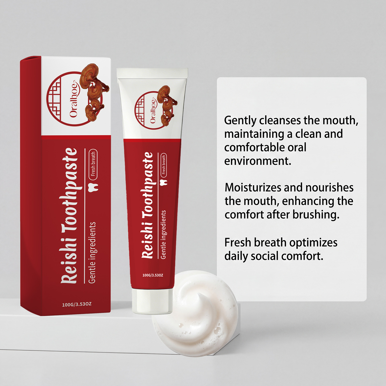 Lingzhi Herbal Toothpaste Teet - Teeth Whitening Yellow Teeth 评论和价格