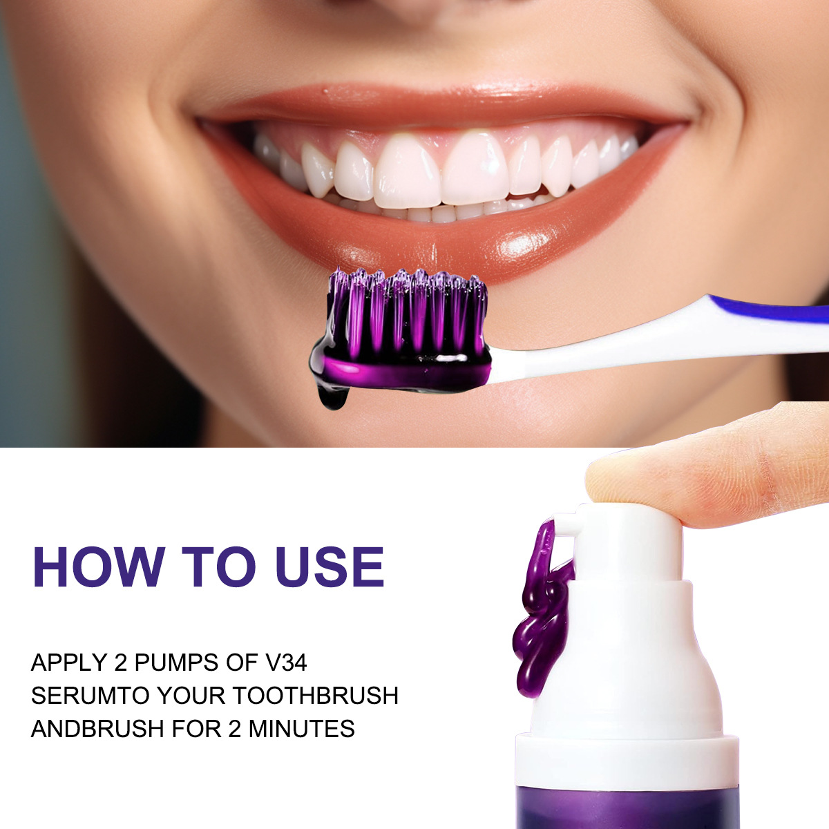 Purple Toothpaste Color Correc - Teeth Whitening Yellow Teeth 评论和价格